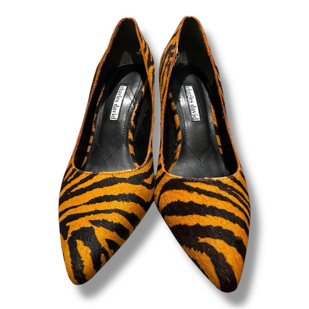 Charles David Calf Leather Pumps 8.5 - Picture 3 of 8